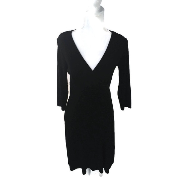 Max Studio Dresses & Skirts - Max Studio Faux Wrap Empire Waist Black Dress